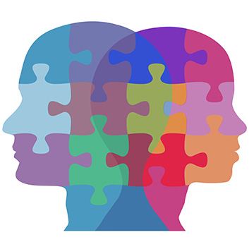 Brain puzzle piece